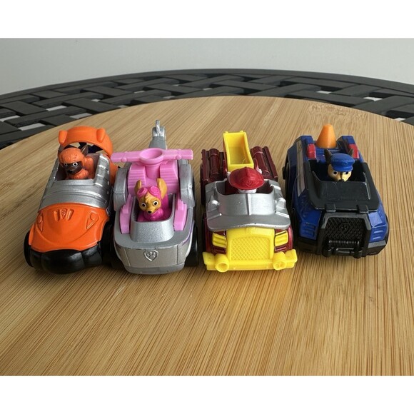 Spin Master Other - PAW Patrol True Metal Die-Cast Vehicles Lot of 4 Chase Marshall Skye & Zuma